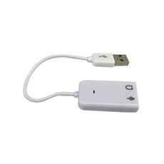 VSHOP Carte son cable externe USB jack micro + casque pour pc, mac