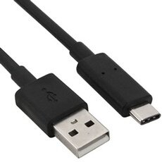 VSHOP Câble USB Type C 1m - Câble USB-C vers USB-A 2.0 Chargeur et synchronisation des données Rapide avec Connecteur pour Samsung Galaxy