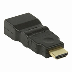 CVGP34905BK Adaptateur HDMI Connecteur HDMI - HDMI Femelle Rotatif Noir