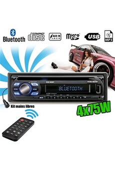 Pack ampli et enceintes Home Cinéma Caliber Autoradio RCD122BT 75W x 4 - Bluetooth - CD-RDS-USB-SD-MP3-AUX-FM - Télécommande