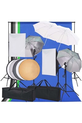 Accessoires photo vidaXL Kit d'éclairage de studio photo