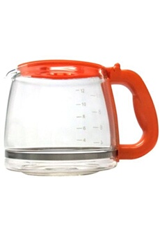 Cafetière filtre Russell Hobbs - 168370 - Verseuse en verre orange pour cafetière deco 14683-56