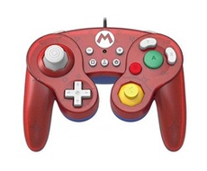Manette Nintendo Switch filaire Smash Bros Battle Pad Super Mario Rouge