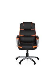 Chaise gaming MyBuero Fauteuil de direction GAMING PRO BY 100 simili cuir noir / orange