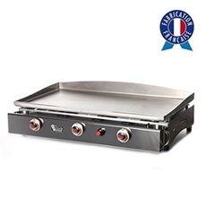 Plancha gaz 3 feux Lagoa tout inox