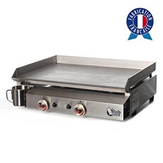 Plancha gaz 2 feux Bento tout inox