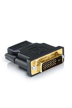 Adaptateur et convertisseur CSL Adaptateur HDMI vers DVI fiche DVI mâle (24+1) vers Prise HDMI Femelle HD TV 1080p 3D Ready vidéoprojecteur PS3 etc.