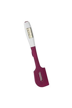 ustensile de cuisine metaltex 298064317 spatule en silicone avec thermomètre numérique, silicone, blanc, 22,8 x 12,4 x 3,8 cm, 2 unités