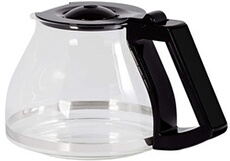 Verseuse en Verre Graduée, Capacité 1,25 Litre, Pour Cafetières à Filtres LOOK IV, Noir