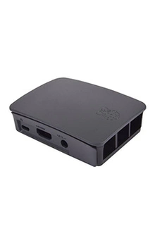 Boîtier PC Raspberry PI RPI3CASE-BG - Boîtier PC Etui pour Modèle B  Noir/Gris