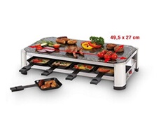 FRITEL SG 2180 - Raclette - 1.5 kWatt - inox chromé/noir