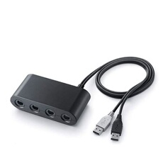 4 ports Convertisseur Adaptateur de Manette de jeu Contrôleur pour Nintendo Switch GameCube vers Wii U PC