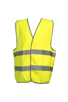 pull, gilet, et polaire sportswear generique gilet zippé sans manches result gilet de securite jaune f jaune fluorescent taille : s/m
