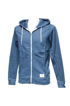sweat-shirt sportswear blend vestes sweats zippés capuche riom ensign blue fzcap sw bleu taille : s réf : 51459