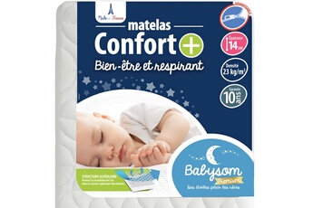 Matelas bébé Babysom Babysom - matelas confort + 70 x 140 - déhoussable