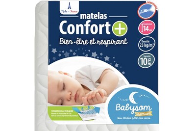 Matelas Bebe Babysom Babysom Matelas Confort 60 X 1 Dehoussable Darty