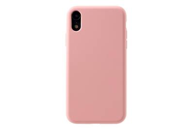 coque apple iphone xr rose silicone