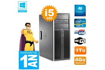 PC De Bureau HP PC HP 8100 Tour Core i5-650 Ram 4Go Disque 1To Graveur Dvd WiFi W7