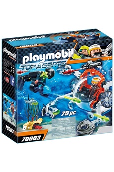Playmobil PLAYMOBIL Playmobil 70003 - top agents - robot sous-marin spy team
