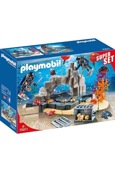 Playmobil PLAYMOBIL Playmobil 70011 - city action - superset unité de plongée sous-marine