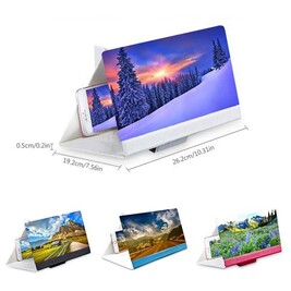 Support Loupe Pour Smartphone - Agrandisseur D'écran Portable Pour Films Et Lecture - Noir