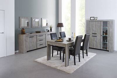 Ensemble Table Chaise Kasalinea Salle A Manger Complete Couleur