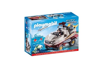 Playmobil PLAYMOBIL 9364 véhicule amphibie et bandit 1218