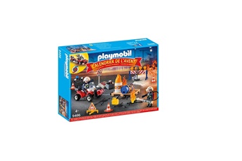 Playmobil PLAYMOBIL 9486 playmobil calendrier de l'avent pompiers incendie chantier 0819