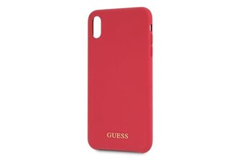 Cg Mobile Coque smartphone pour iphone xs max 6,5 silicone logo guess rouge