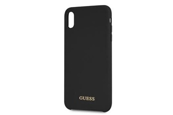 Cg Mobile Coque smartphone pour iphone xs max 6,5 silicone logo guess noir