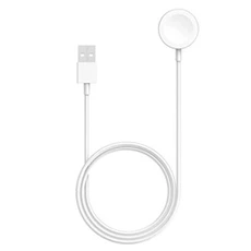 Chargeur pour téléphone mobile Avizar Câble USB Compatible Apple Watch Charge Magnétique Fonction QI 1m - Blanc
