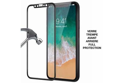 coque iphone xr verre trempe arriere