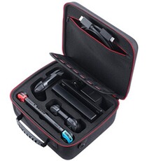 Etui et protection gaming GENERIQUE Étui De Stockage Rigide Portatif Housse de Transport à Coque avec Grand Espace pour Console Nintendo Switch, 21 Jeux, Manette Pro, Adaptateur