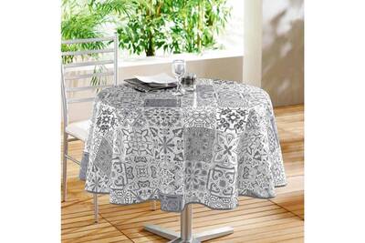 Nappe Paris Prix Nappe Ronde Toile Ciree Quot Persane Quot 160cm Gris Darty