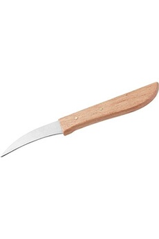 couteau fackelmann 41709 nirosta grandmas couteau éplucheur acier inoxydable bois de hêtre marron argent 16 cm