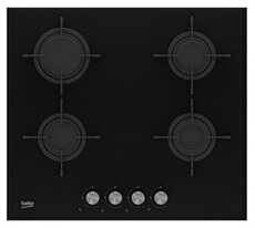 hilg 64220 s plaque intégré cuisinière à gaz noir