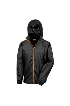 doudoune sportswear result - veste légère - adulte (m) (noir/orange) - utrw3702
