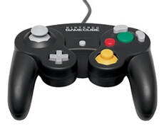 Manette Analogique Noire pour GameCube