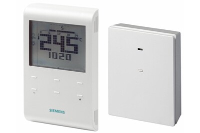 Accessoire chauffage central Siemens Thermostat d'ambiance programmable sans fil radio commandé rde - emetteur rde100.1rf + récepteur rcr100.rf