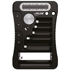 Testeur de batterie avec écran LCD, pour piles rondes et piles boutons