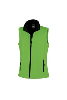 doudoune sportswear result - veste softshell sans manches - femme (xl) (vert/noir) - utrw3698
