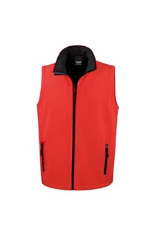 doudoune sportswear result core - veste sans manches - homme (4 xl) (rouge / noir) - utrw3699