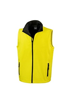 doudoune sportswear result core - veste sans manches - homme (4 xl) (jaune / noir) - utrw3699