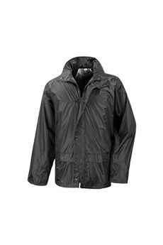 veste imperméable et anti-pluie result core - ensemble veste et pantalon imperméables coupe-vent - homme (l) (noir) - utbc916