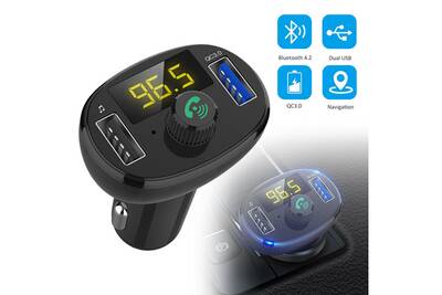 Lecteur Audio Video Mp3 Mp4 Xcsource Chargeur De Voiture A Affichage Numerique Adaptateur Bluetooth Pour Ma1923 Darty