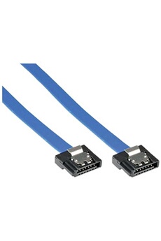 Montage et connectique PC InLine Câble SATA 6Gb / s petit avec loquets 0,15 m