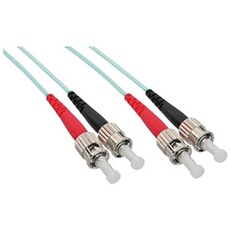 Câble duplex optique en fibre ST / ST 50 / 125µm OM3 0.5m