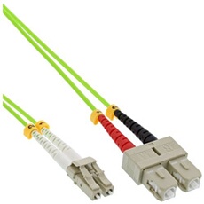 - Cordon de raccordement - LC multi-mode (M) pour SC multi-mode (M) - 25 m - fibre optique - duplex - 50 / 125 microns - OM5 - sans halogène - vert