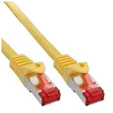 Câble Patch S / FTP PiMF Cat.6 250 MHz sans cuivre, sans halogène, jaune 10m