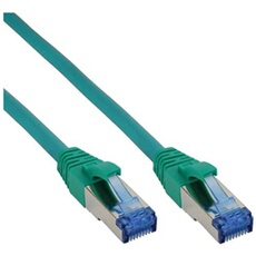 - Cordon de raccordement - RJ-45 (M) pour RJ-45 (M) - 15 m - SFTP, PiMF - CAT 6a - sans halogène, moulé, sans crochet - vert